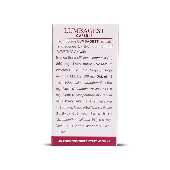 KERLA AYURVEDA LUMBAGEST CAPSULE - Image 2